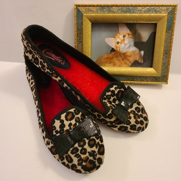 Candie's Shoes - Candies Leopard Print Slipper Flats  Woman's M (7-8)